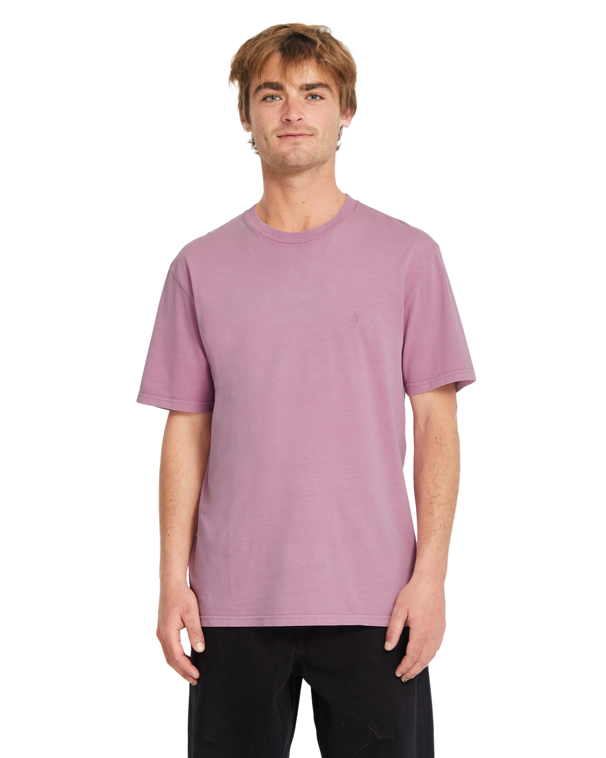 T-shirt de manga curta Volcom Solid Stone Emb - Steel Purple