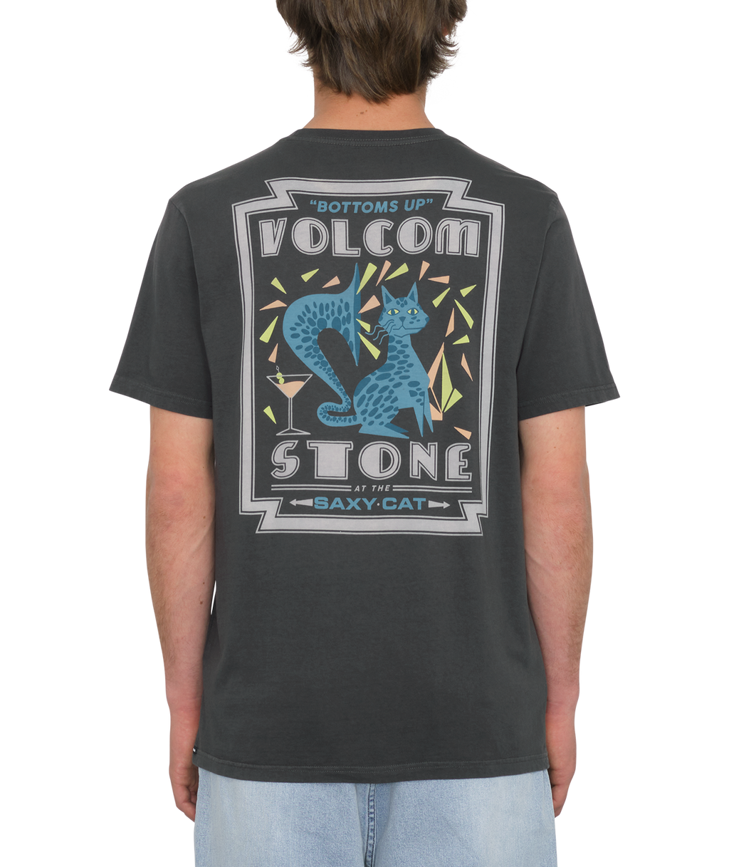 T-shirt de manga curta Volcom Saxy Cat - Stealth