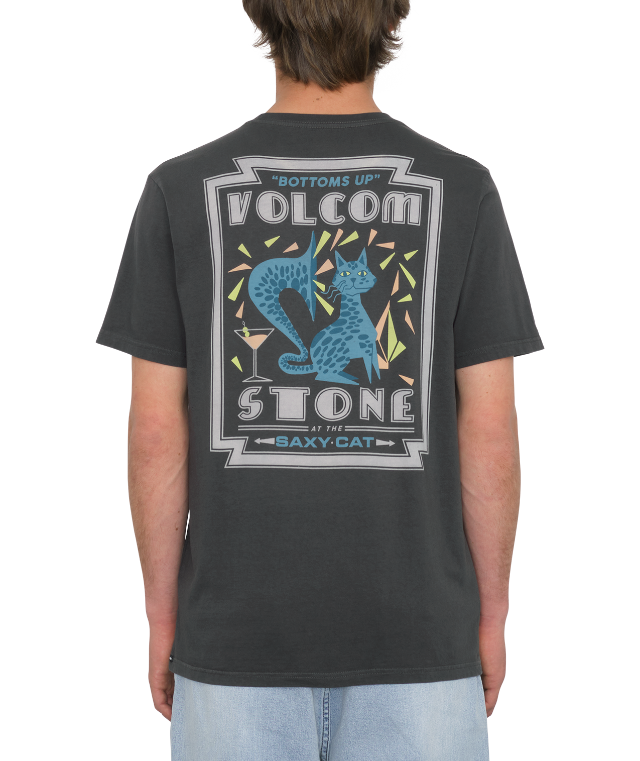 Volcom Saxy Cat Short Sleeve T-Shirt - Stealth
