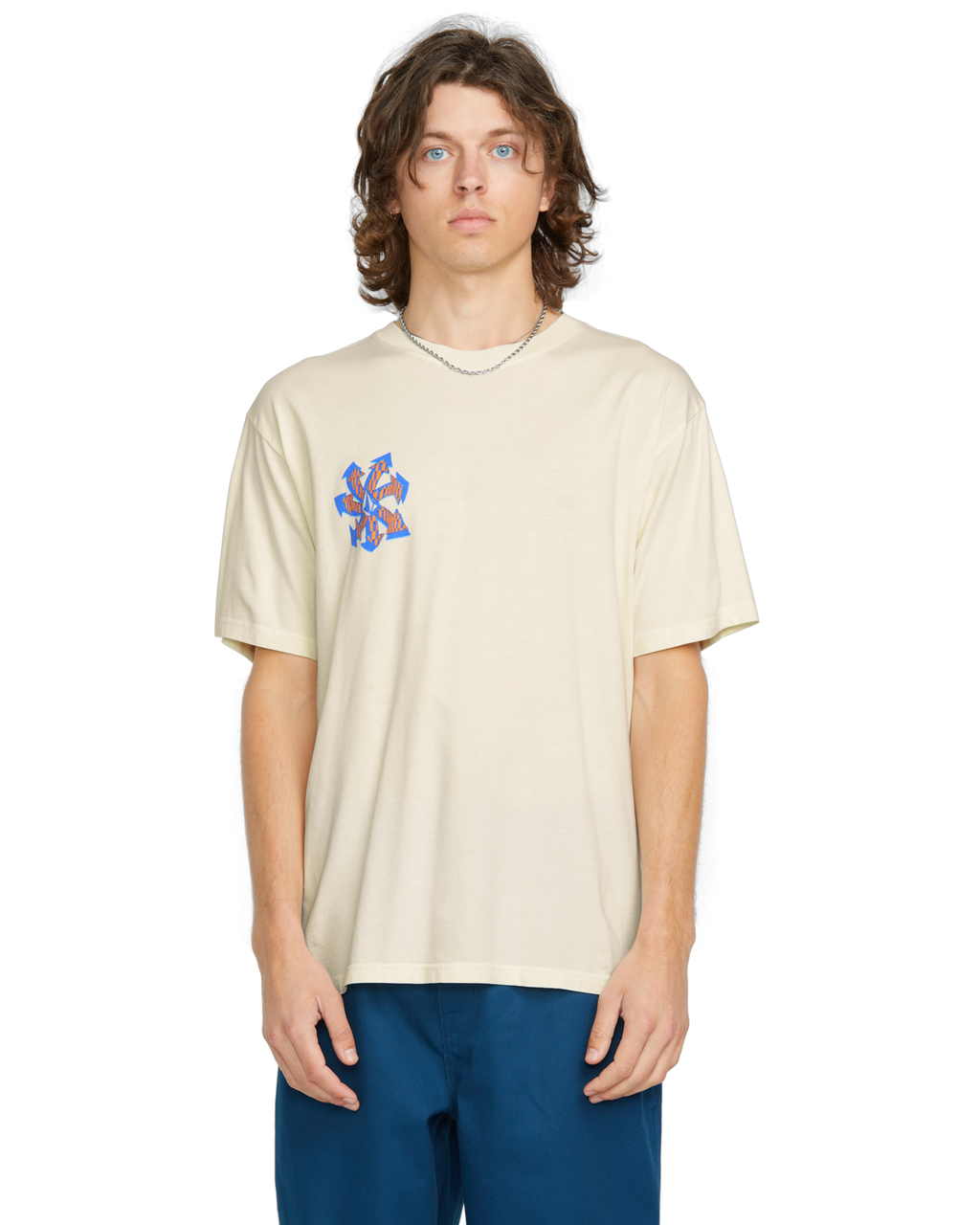 T-shirt de manga curta Volcom Volcom Vortex - Off White