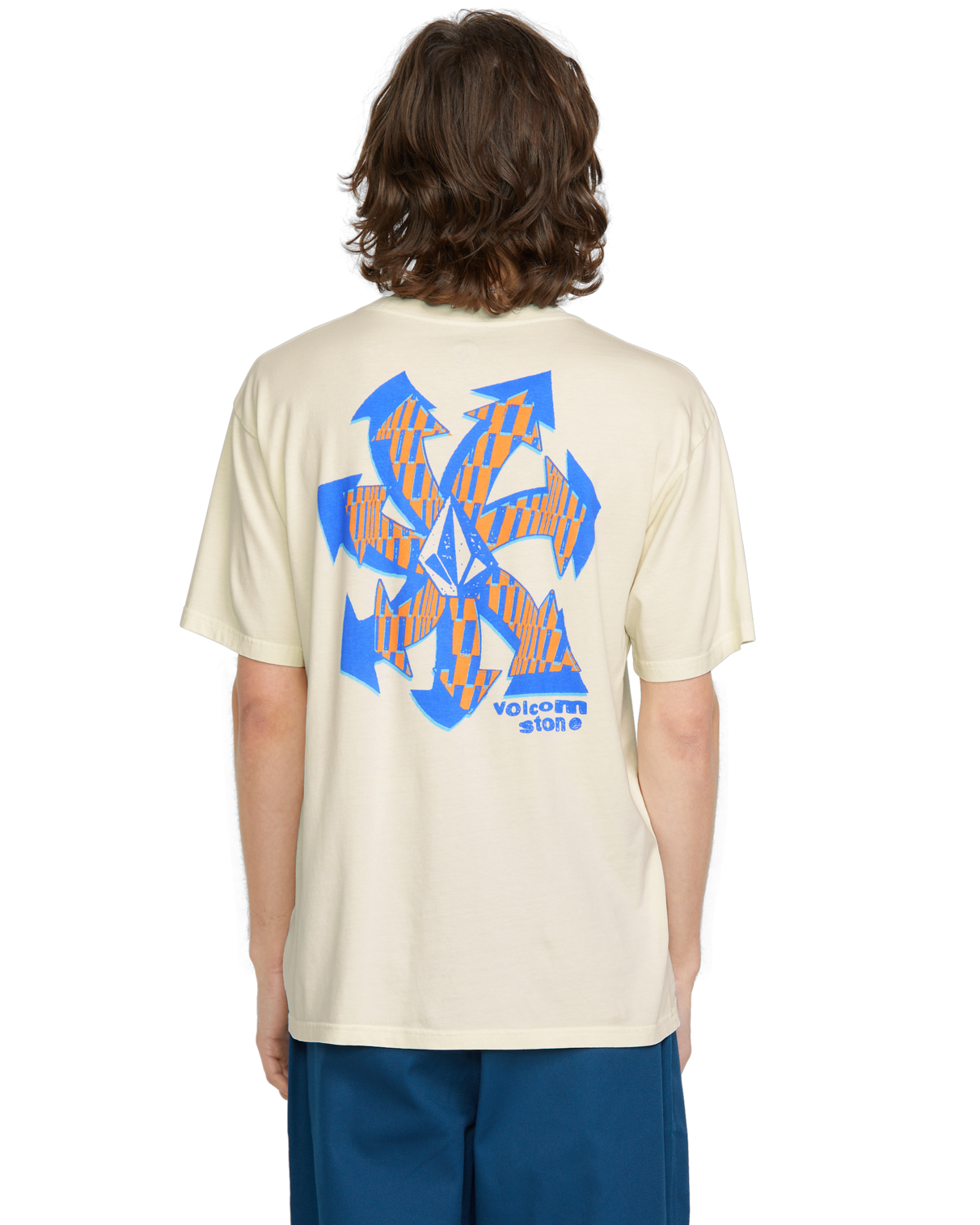 T-shirt de manga curta Volcom Volcom Vortex - Off White