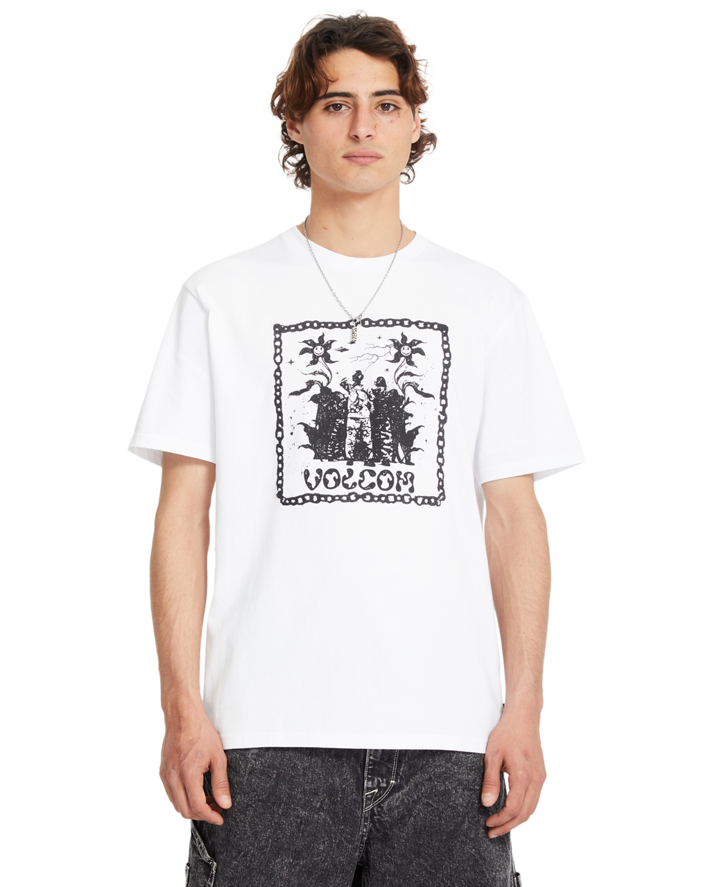 T-shirt de manga curta Volcom Fa Filip Rygalski 1 - Branco