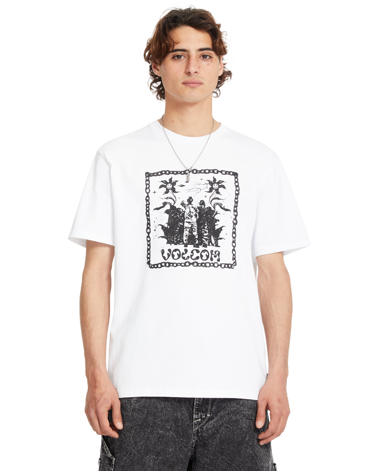 T-shirt de manga curta Volcom Fa Filip Rygalski 1 - Branco