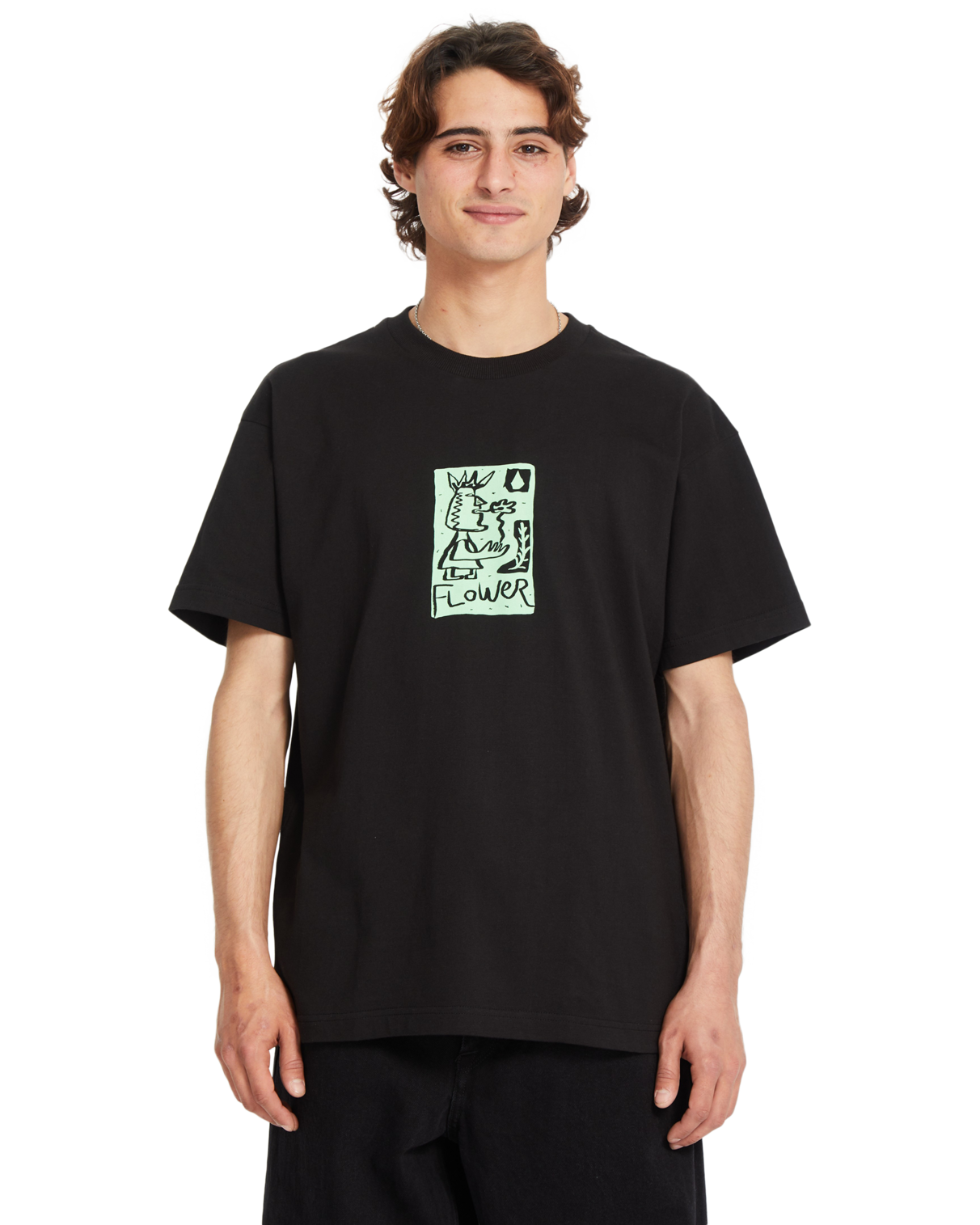 T-shirt de manga curta Volcom Flowatch - Preto