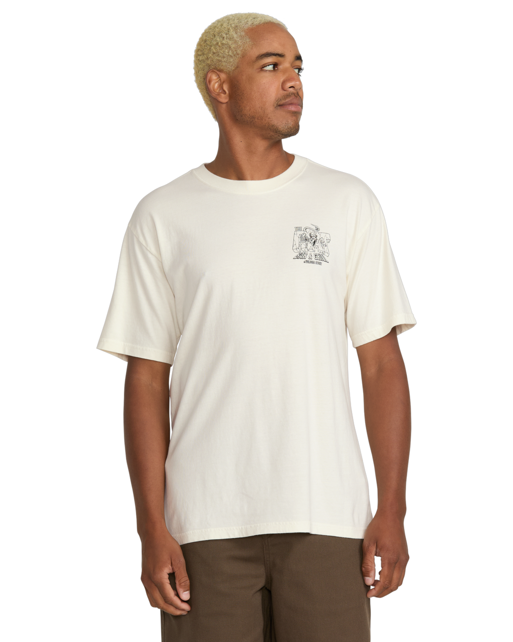 Volcom Rat Bar Short Sleeve T-Shirt - Off White