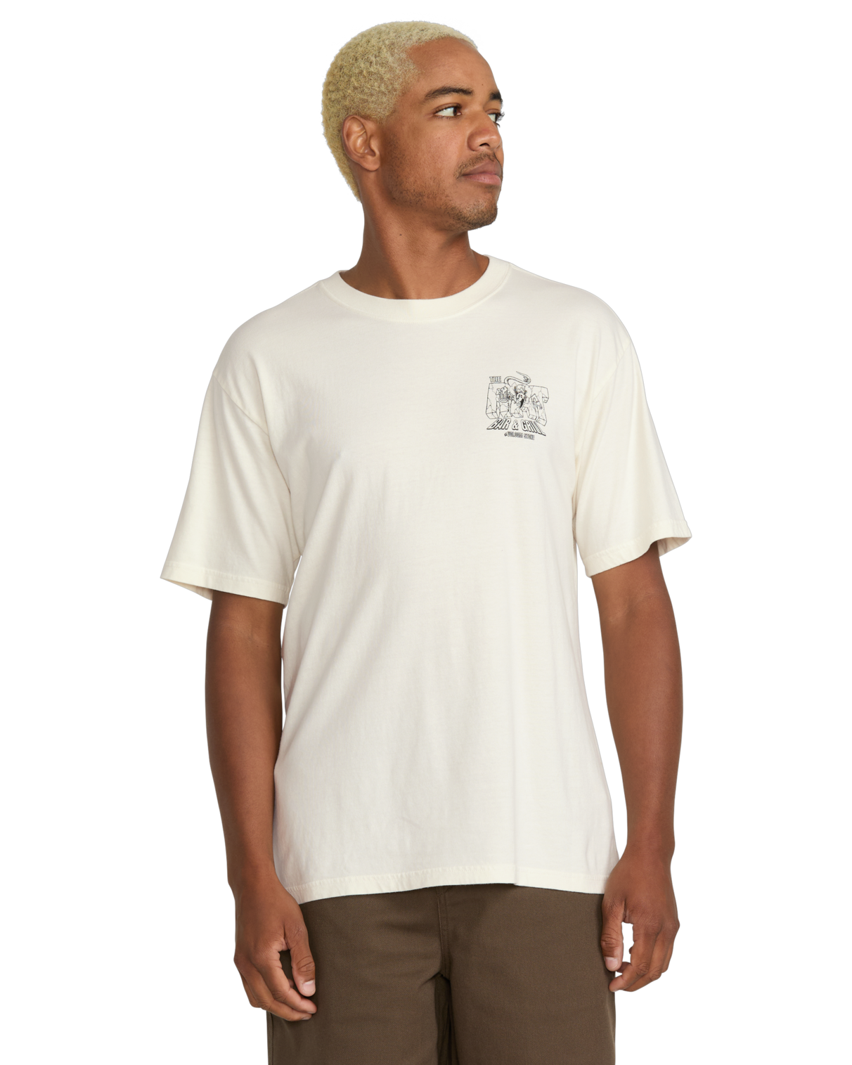 Volcom Rat Bar Short Sleeve T-Shirt - Off White