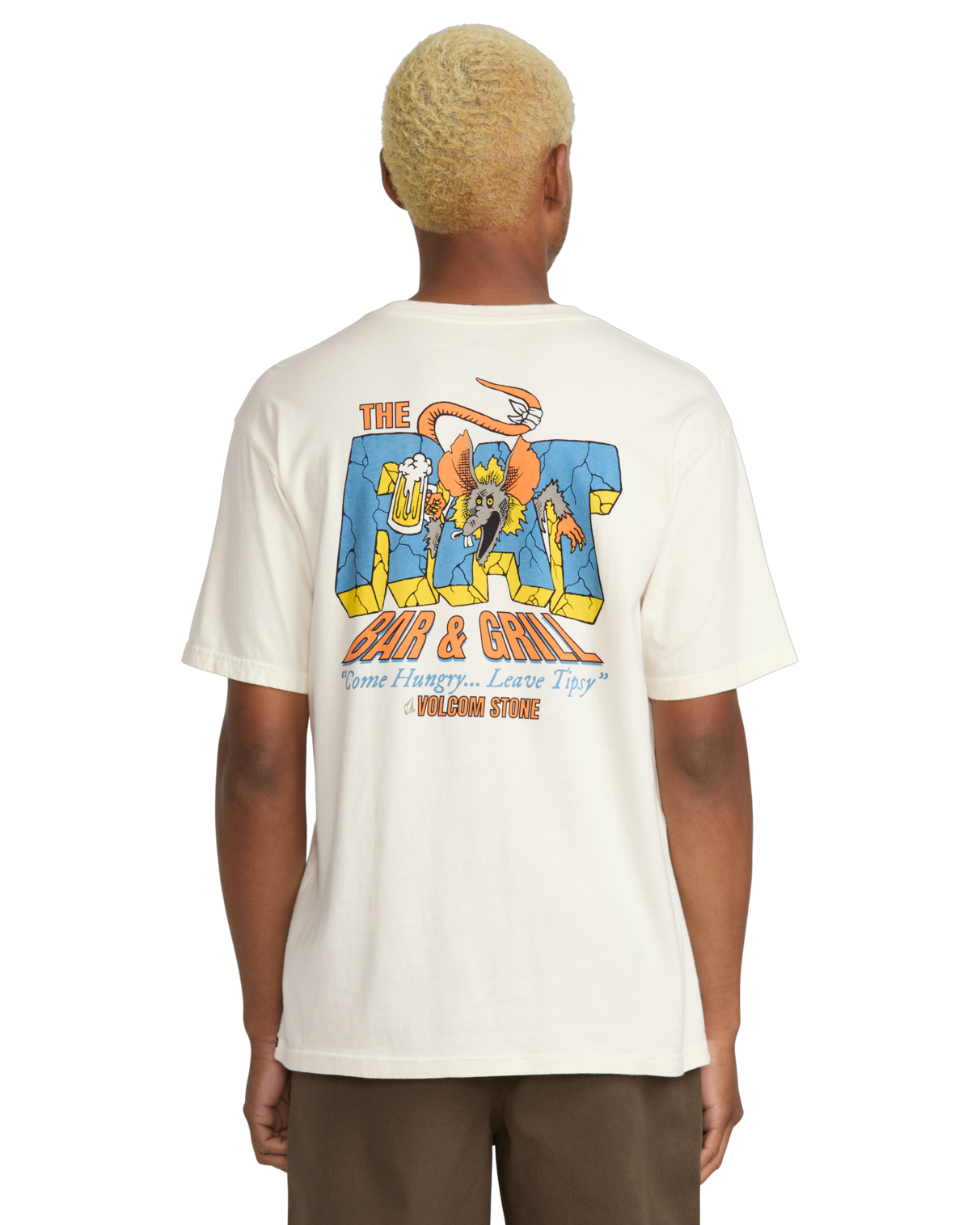 Volcom Rat Bar Short Sleeve T-Shirt - Off White