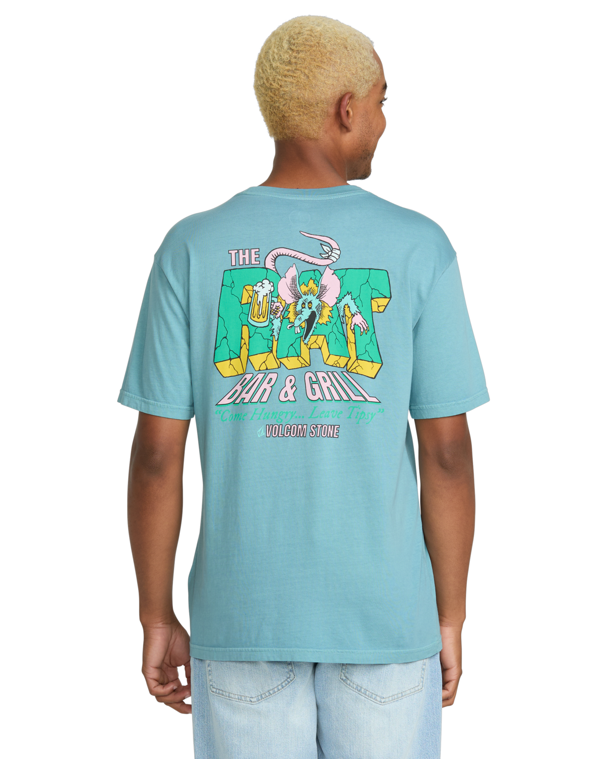 T-shirt à manches courtes Volcom Rat Bar - Bleu usé