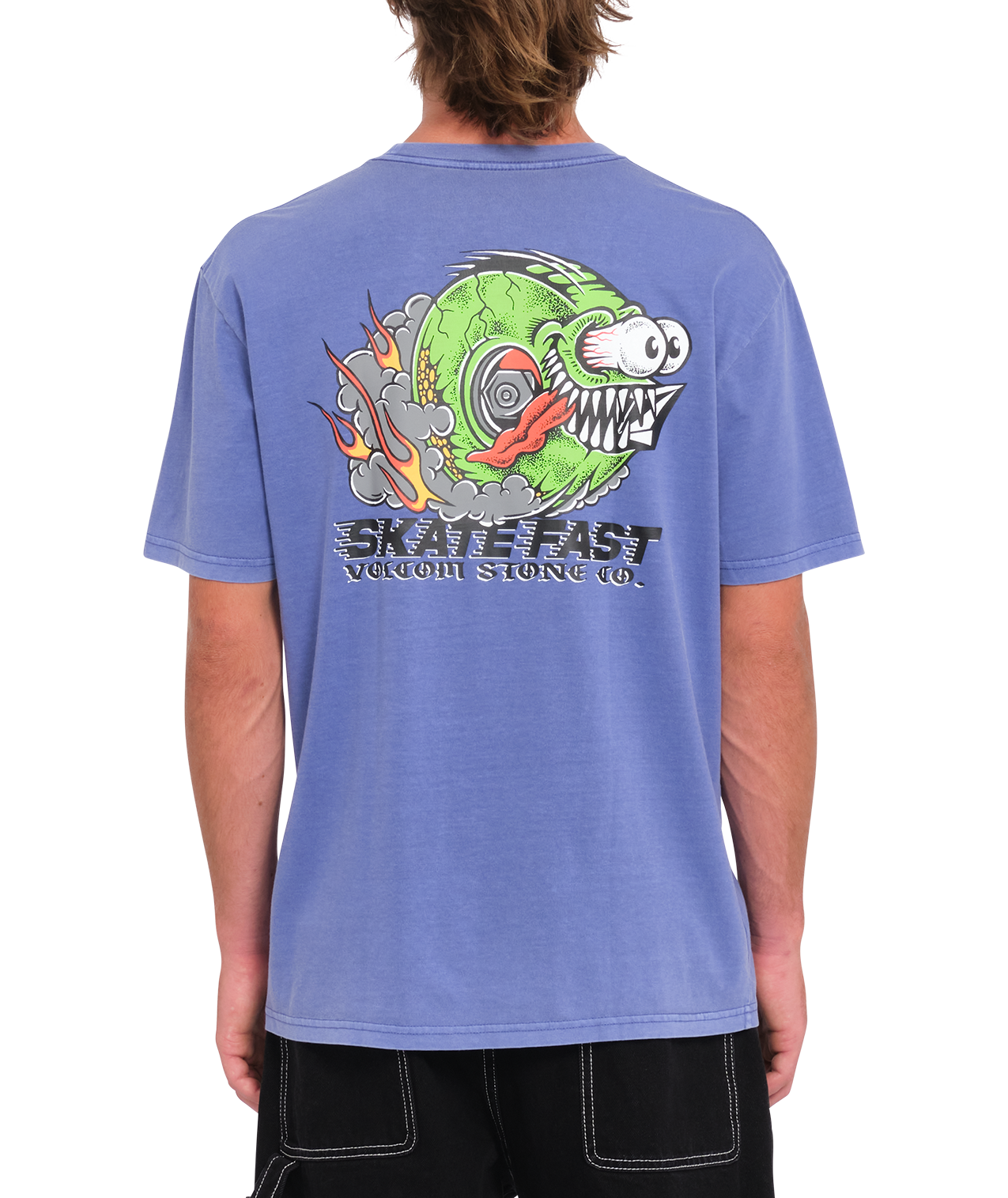 Kurzarm-T-Shirt Volcom Crazee Wheel Pw - Ballpoint Blue