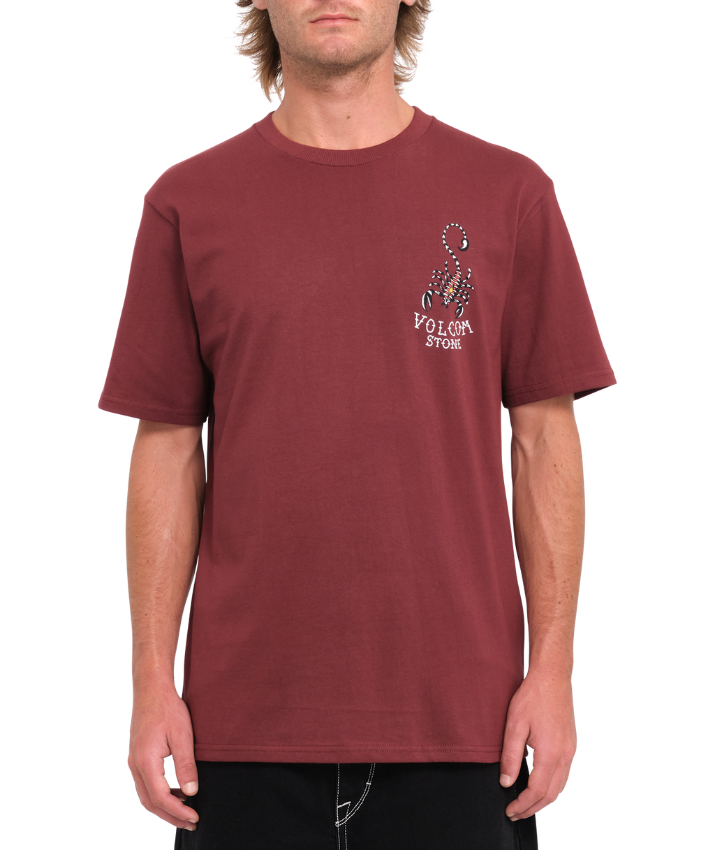 Volcom Lintell Classic Short Sleeve T-Shirt - Merlot