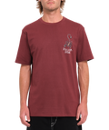 Volcom Lintell Classic Short Sleeve T-Shirt - Merlot