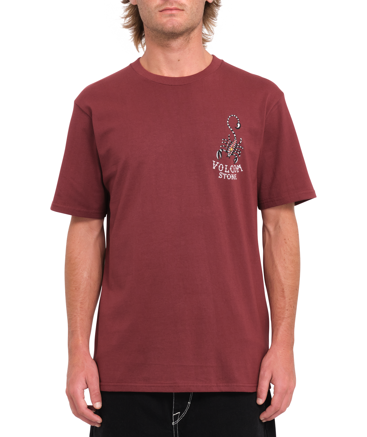 Volcom Lintell Classic Short Sleeve T-Shirt - Merlot