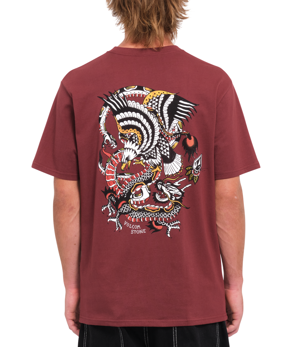 Volcom Lintell Classic Short Sleeve T-Shirt - Merlot