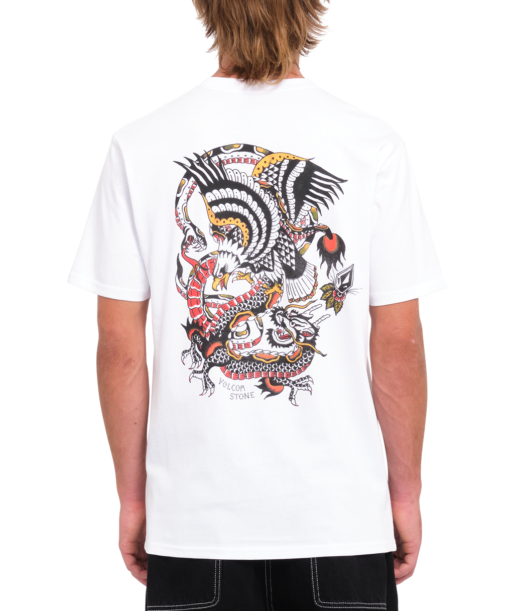 T-shirt de manga curta Volcom Lintell Classic - Branco