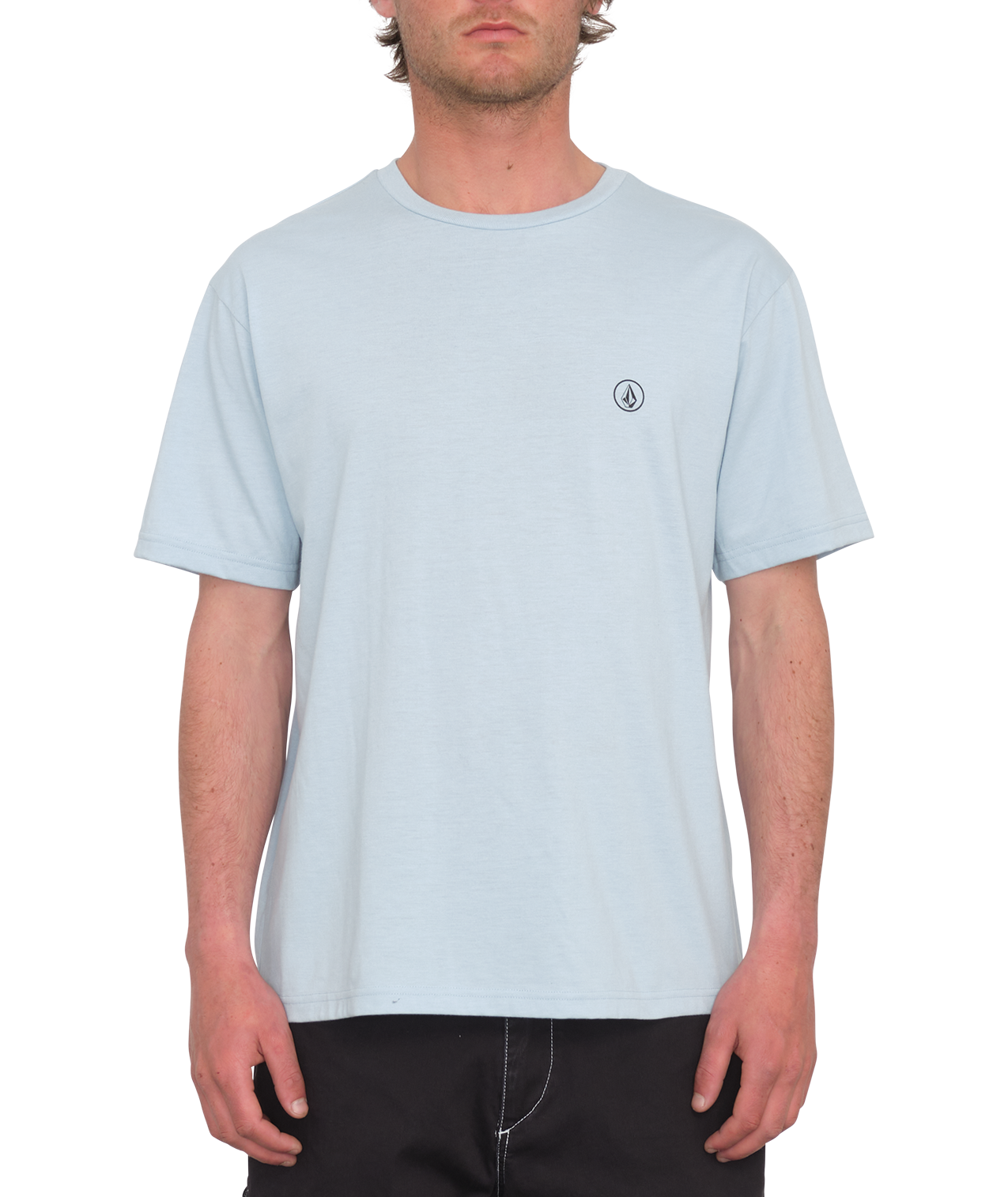 Volcom Circle Blanks Hth Short Sleeve T-Shirt - Celestial Blue