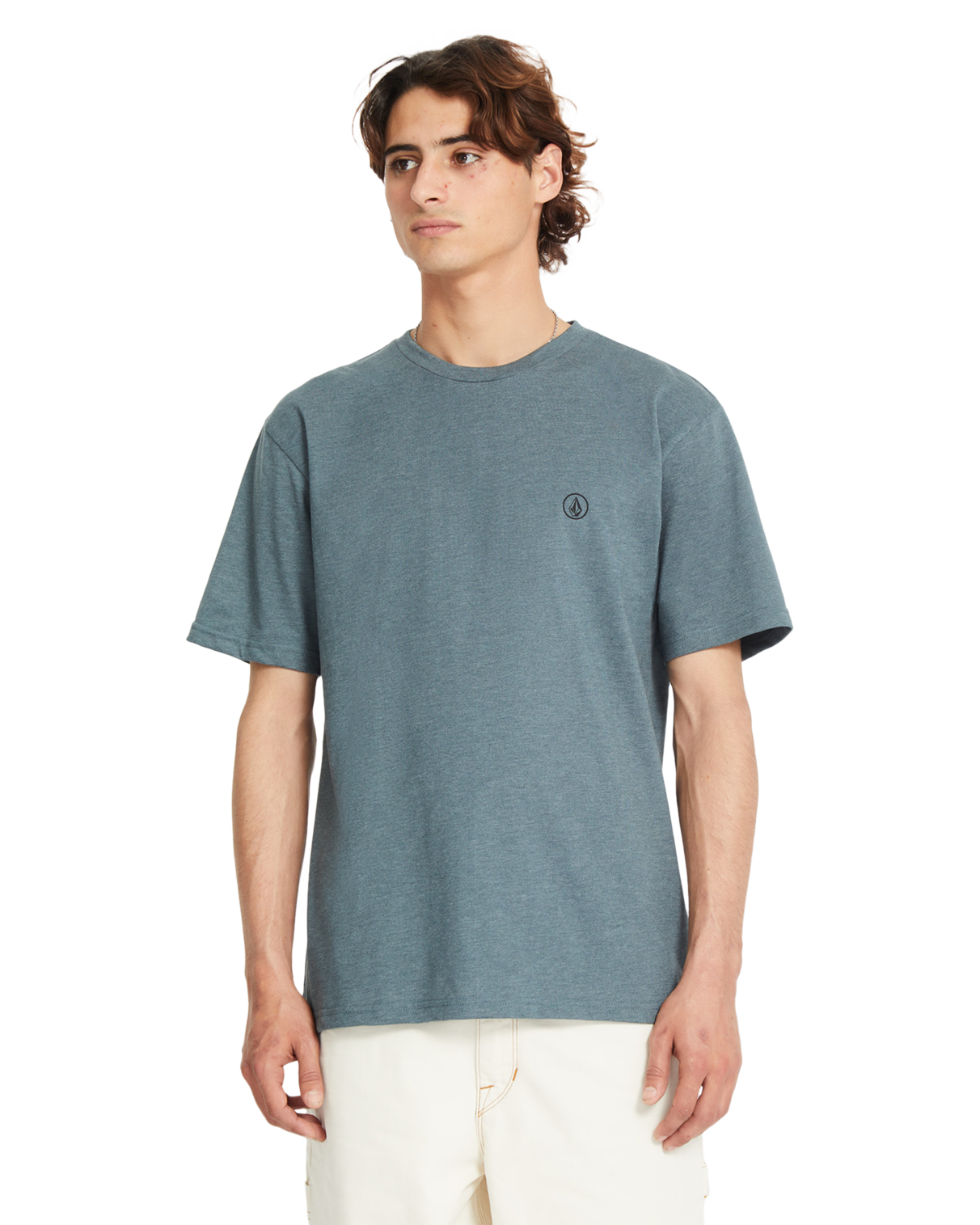 T-shirt de manga curta Volcom Circle Blanks Hth - Dark Slate