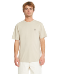 Volcom Circle Blanks Hth Short Sleeve T-Shirt - Light Khaki