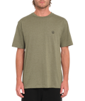 Camiseta de manga corta Volcom Circle Blanks Hth - Wintermoss