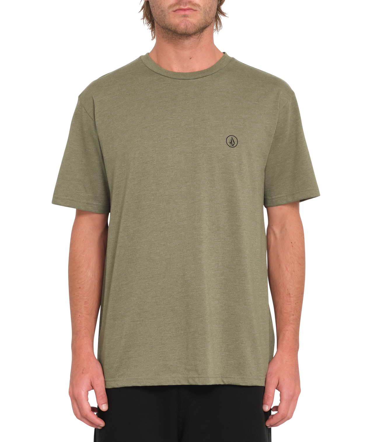 Volcom Circle Blanks Hth Short Sleeve T-Shirt - Wintermoss