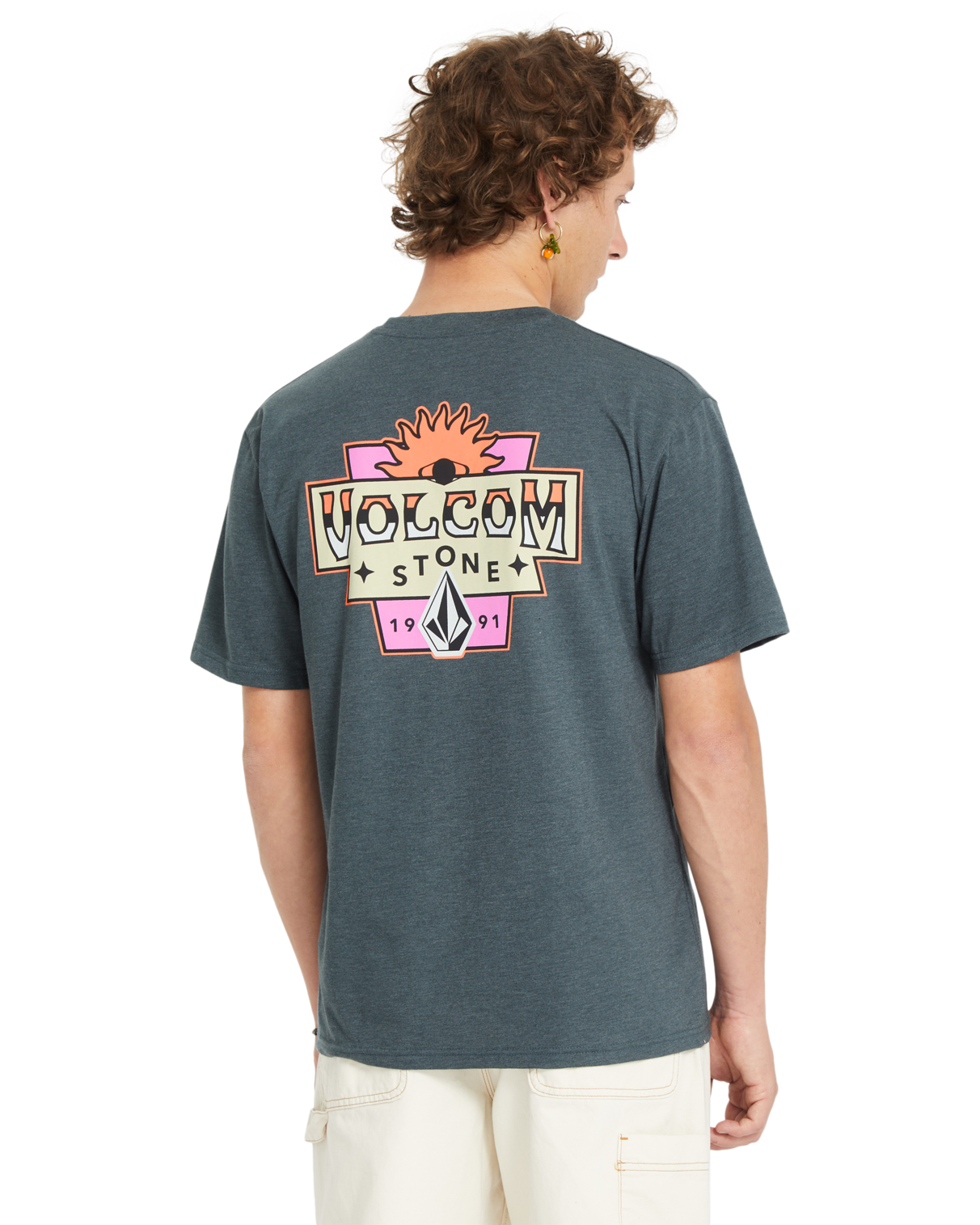 T-shirt de manga curta Volcom Sure Thing Hth - Dark Slate