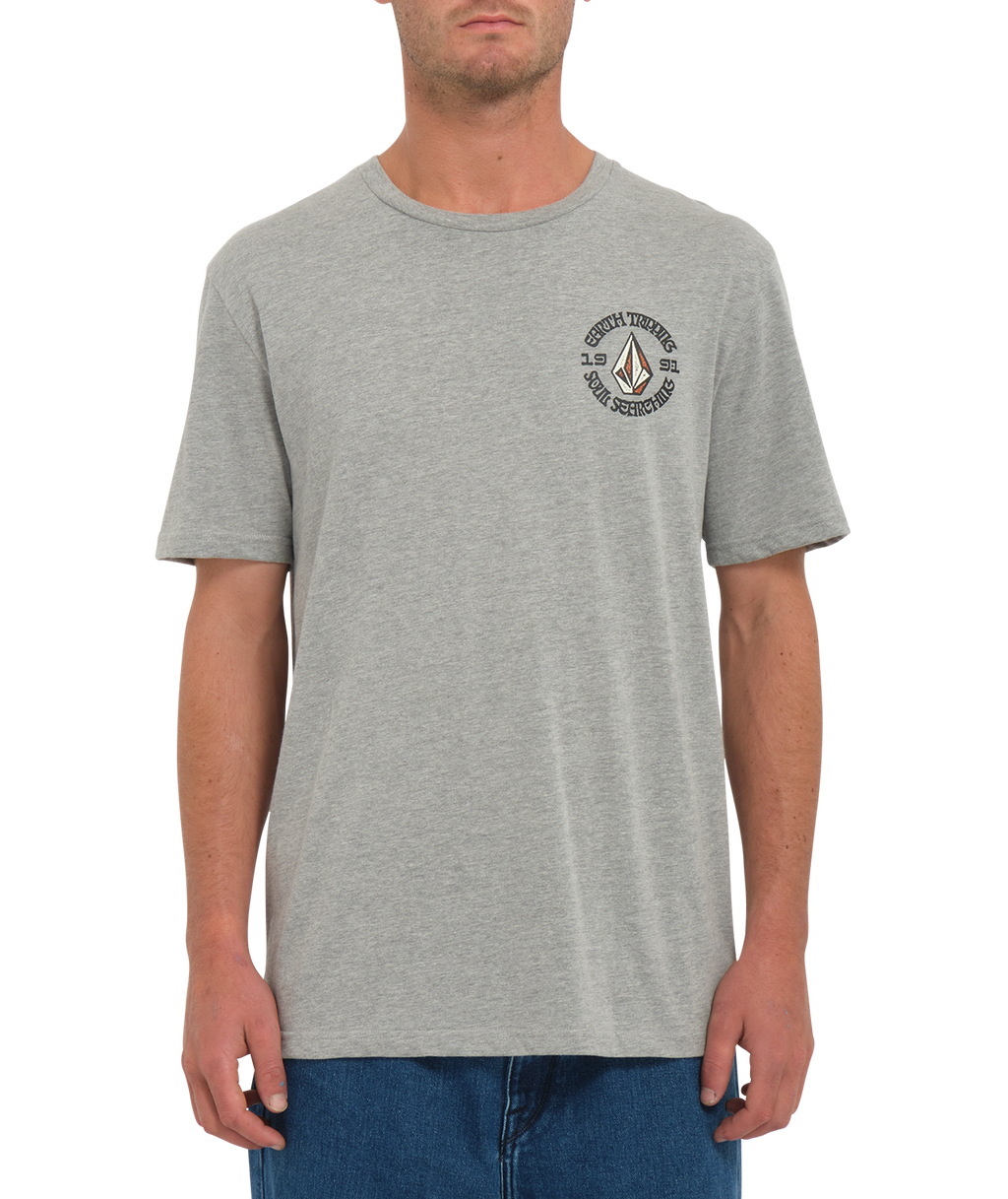 Kurzarm-T-Shirt Volcom Fried Hth - Heather Grey
