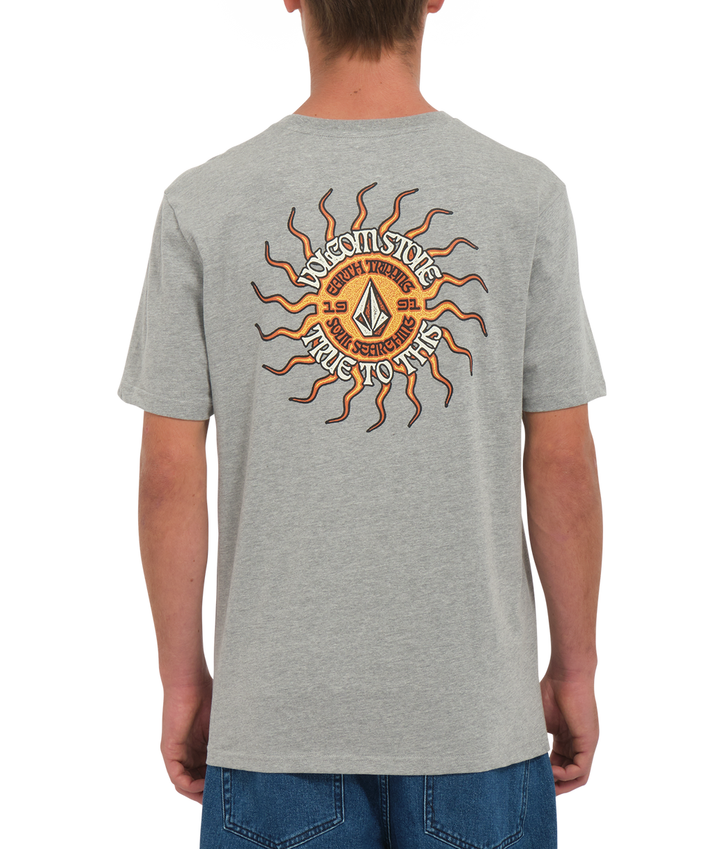 Kurzarm-T-Shirt Volcom Fried Hth - Heather Grey