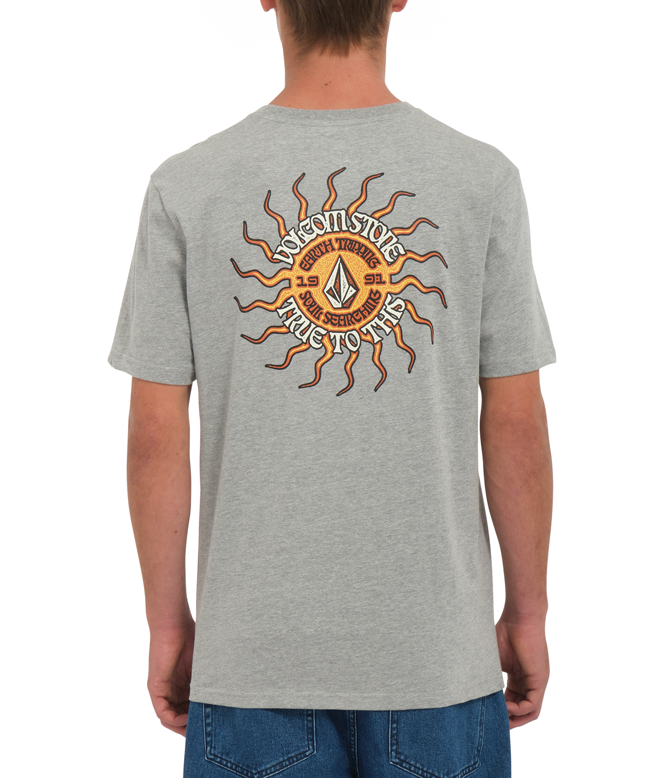 Kurzarm-T-Shirt Volcom Fried Hth - Heather Grey