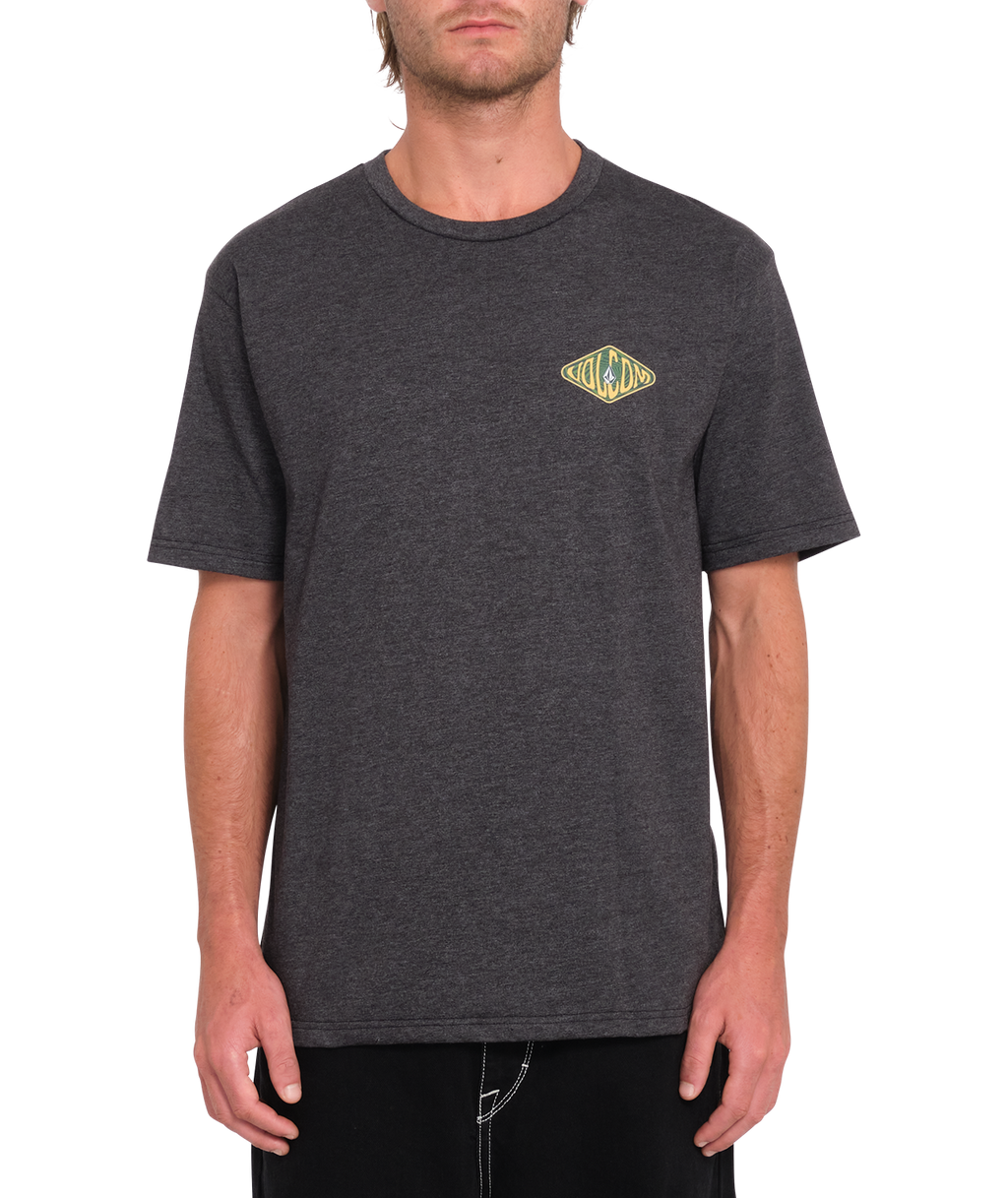 T-shirt de manga curta Volcom Voboxed Hth - Heather Black