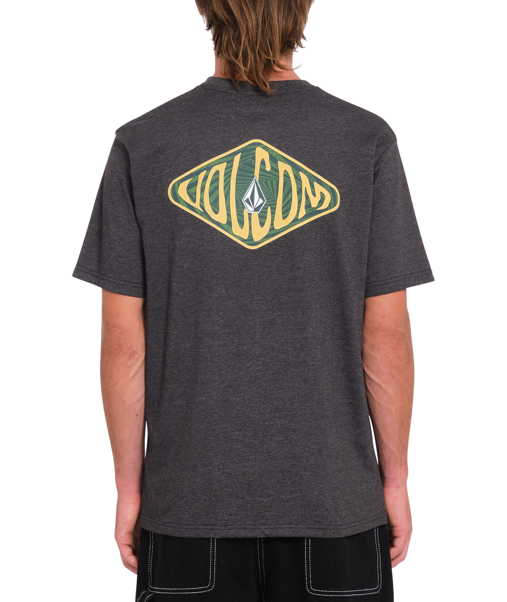 T-shirt de manga curta Volcom Voboxed Hth - Heather Black