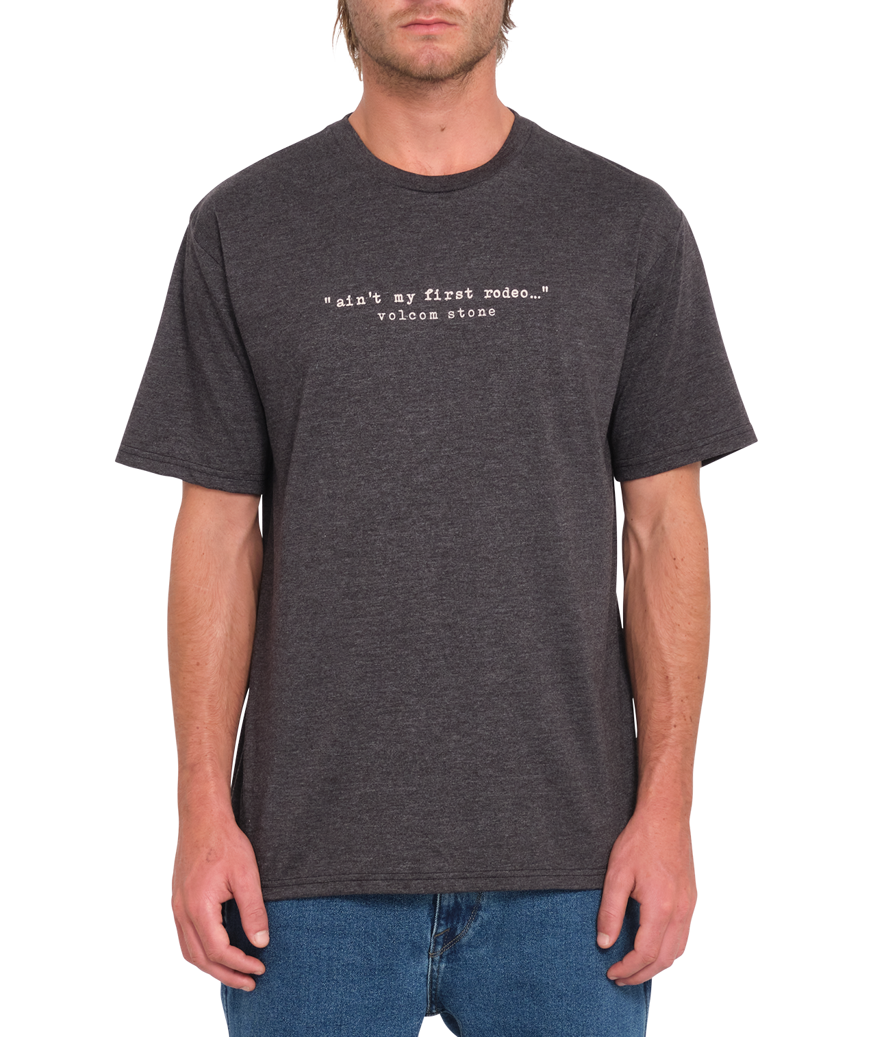 Volcom Scowboy Hth Short Sleeve T-Shirt - Heather Black