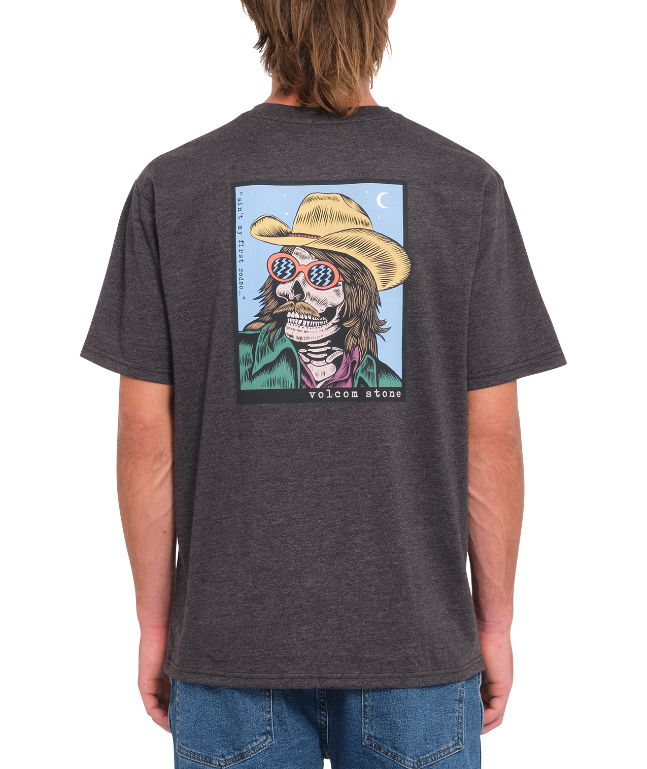 T-shirt à manches courtes Volcom Scowboy Hth - Heather Black