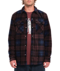 Volcom Bowered Fleece Ls Hemd - Merlot
