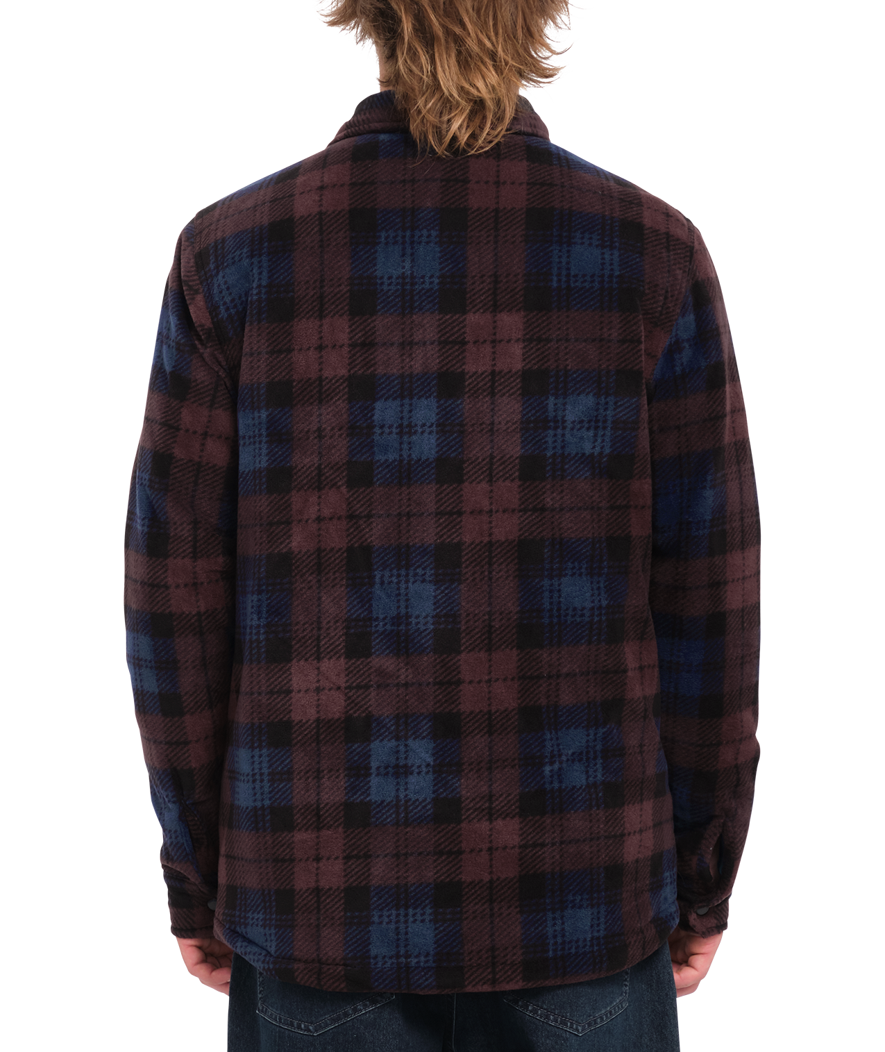 Volcom Bowered Fleece Ls Shirt - Merlot