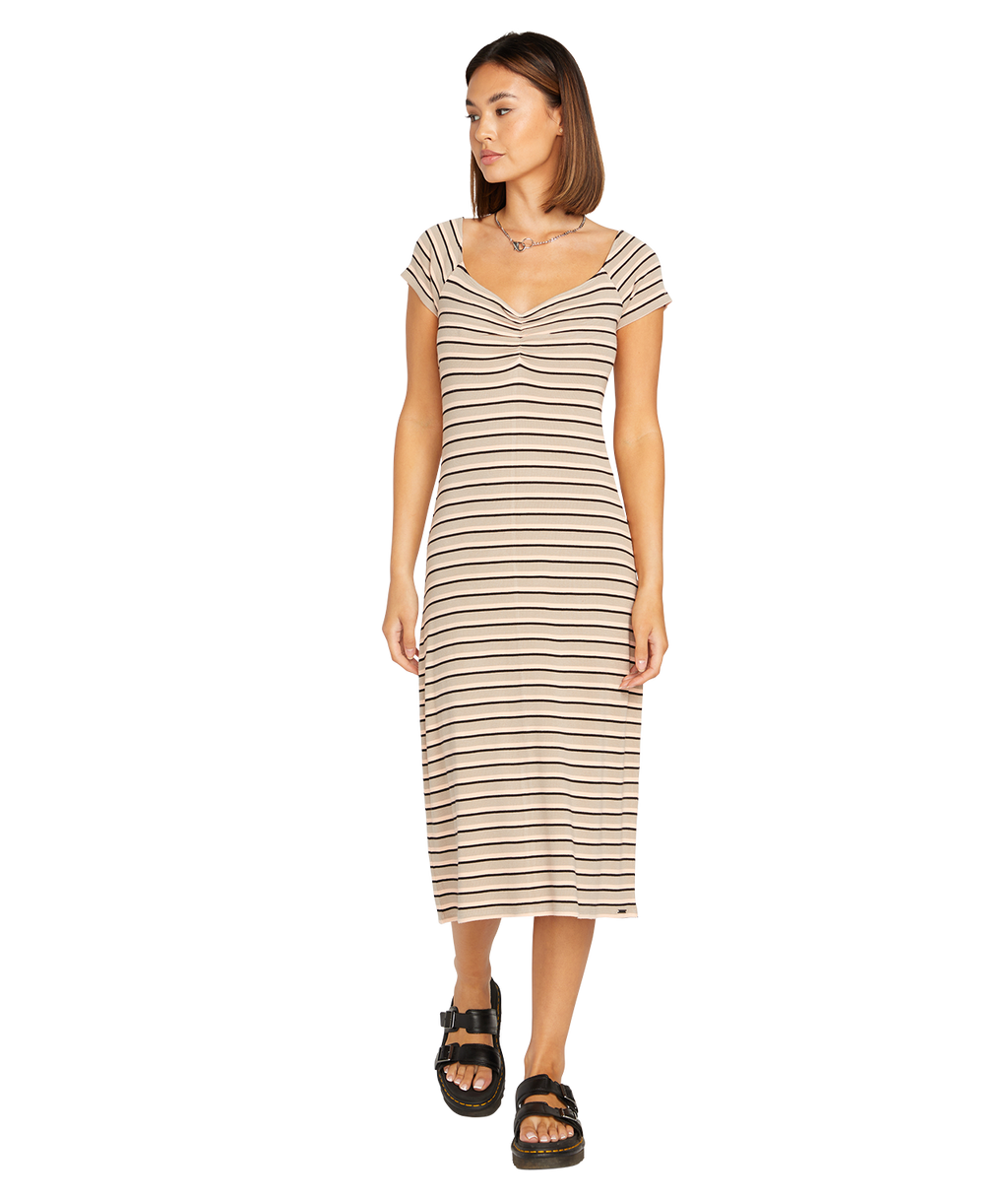 Volcom All Booed Up Dress - Taupe