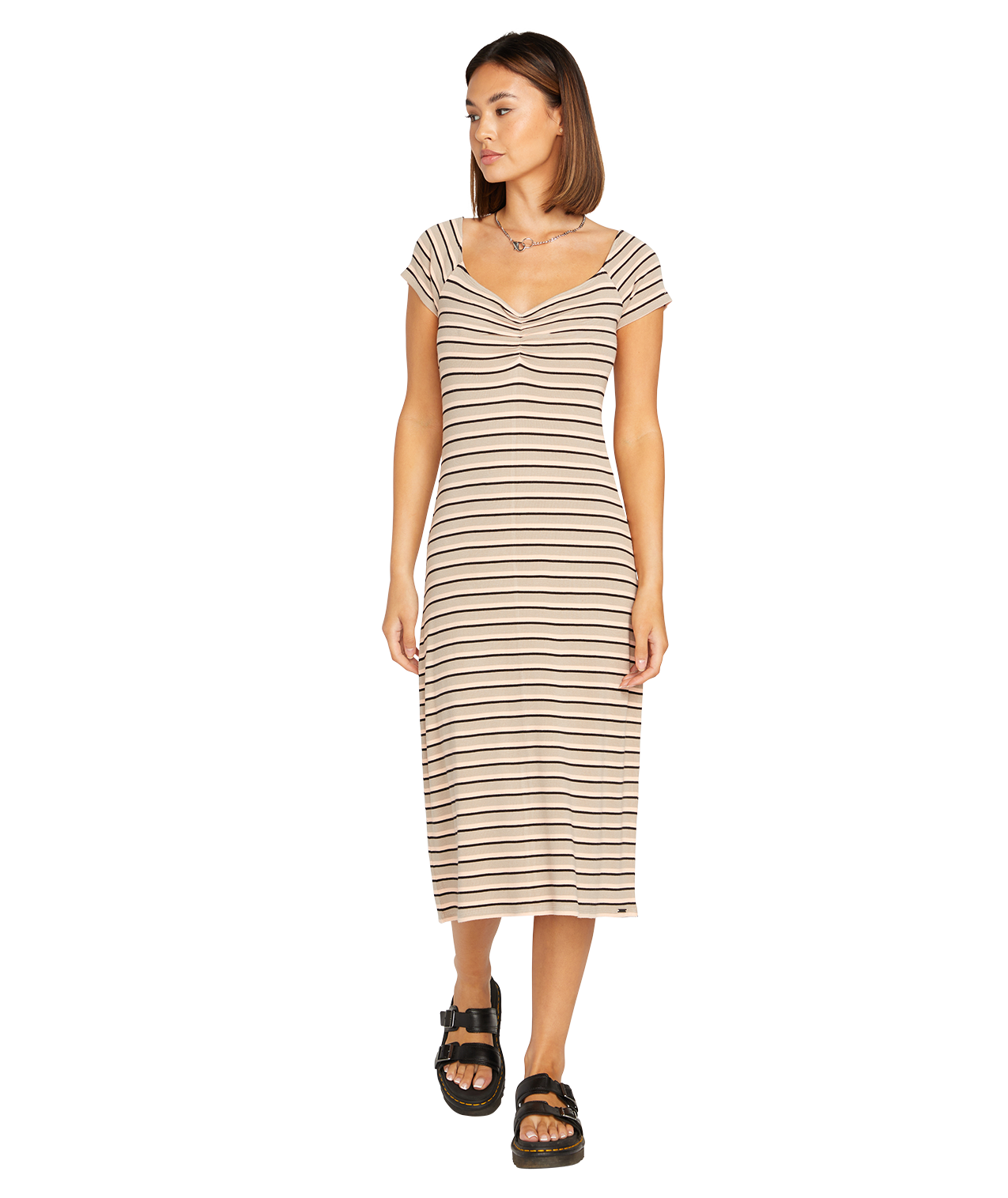 Volcom All Booed Up Dress - Taupe