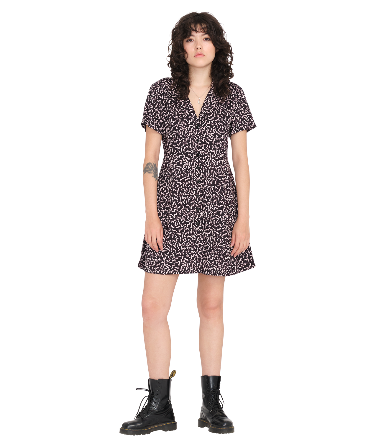 Volcom Stormy Tropix Dress - Black