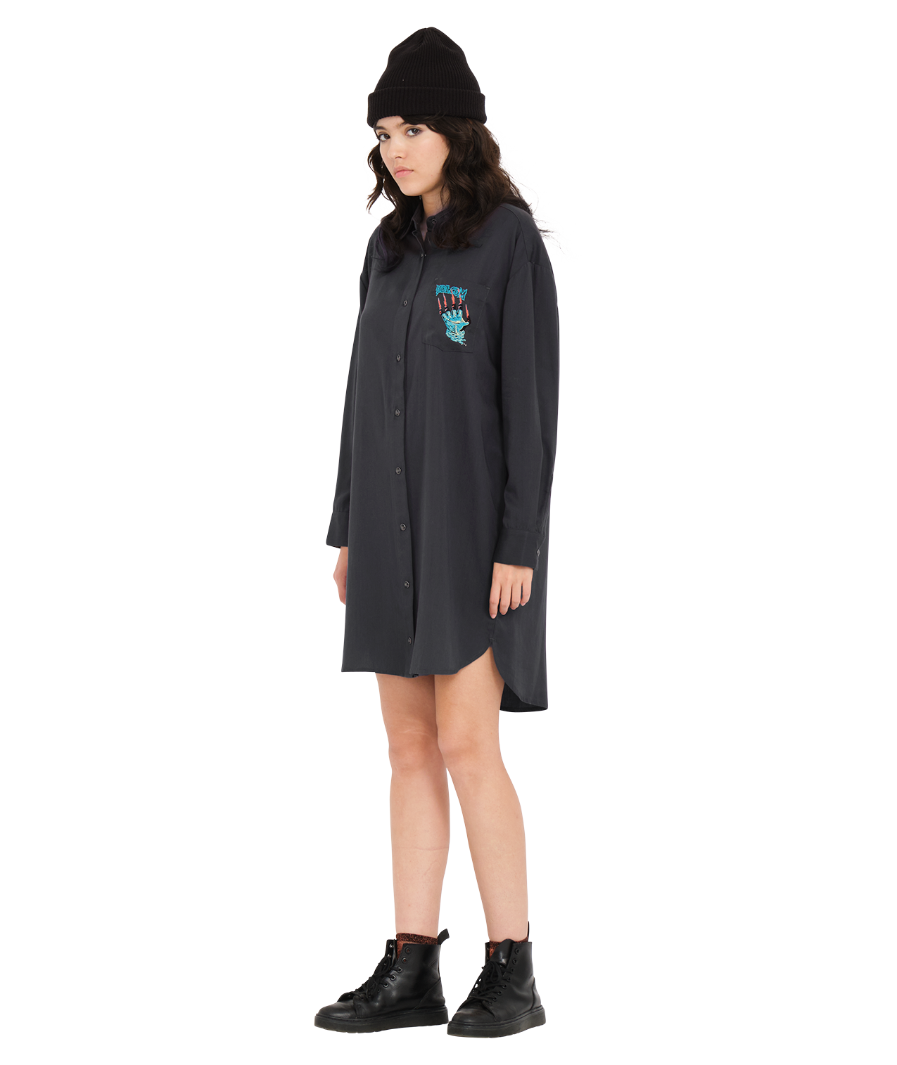 Vestido Volcom Fa Max Sherman Dress - Heather Black