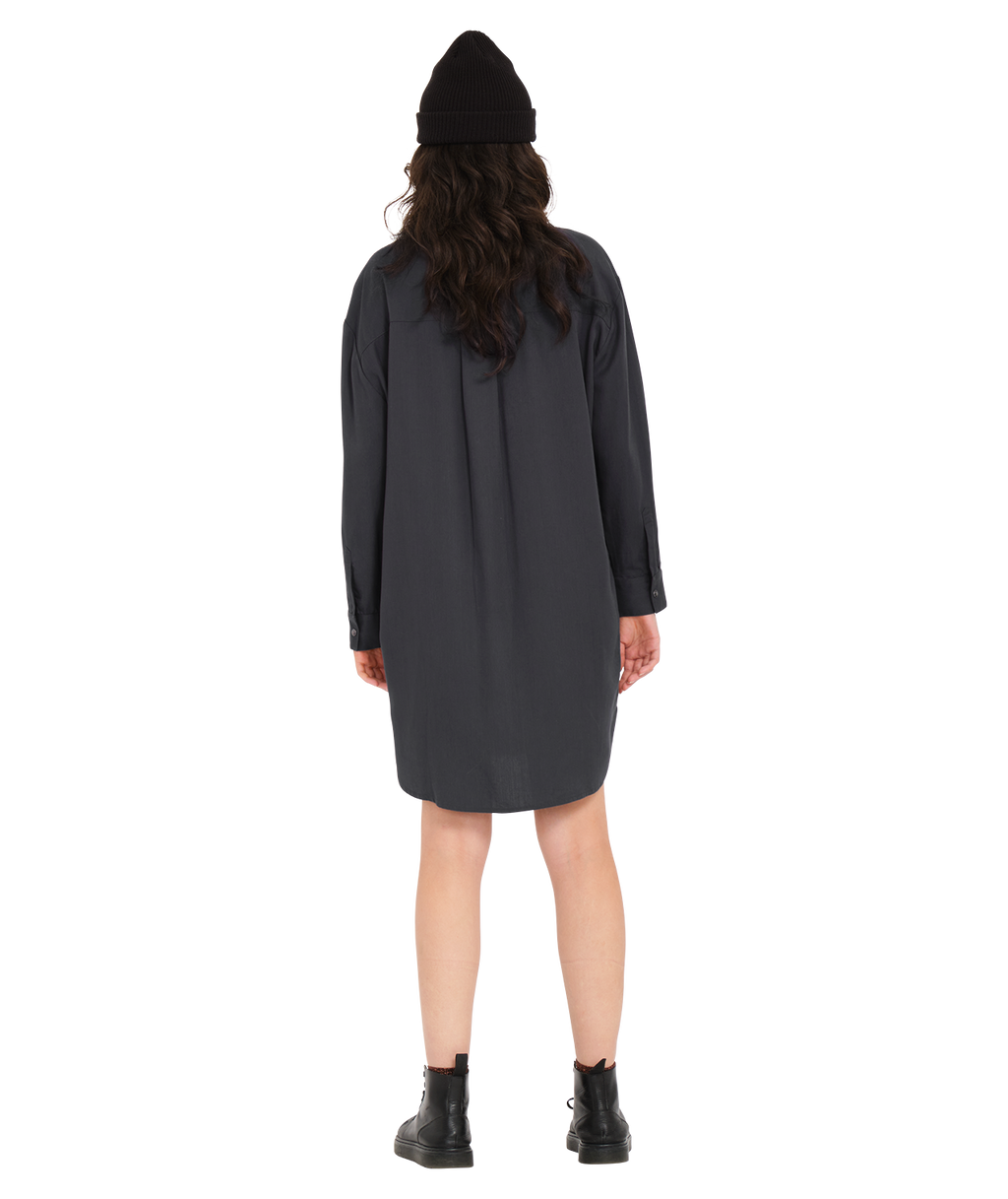 Vestido Volcom Fa Max Sherman Dress - Heather Black