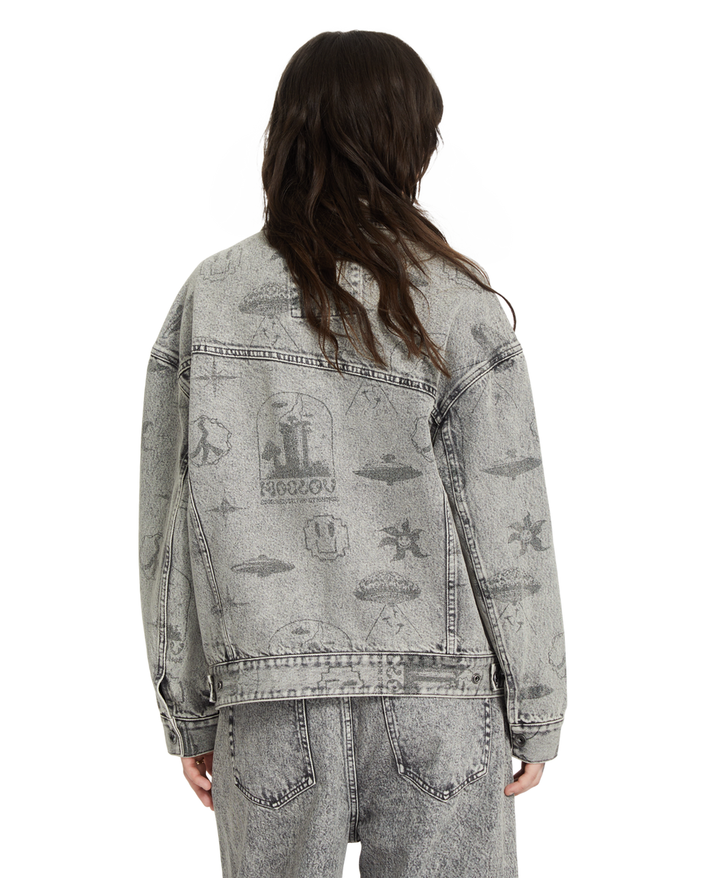 Chaqueta Mujer Volcom Fa Filip Rygalski Denim Jkt - Grey Vintage