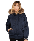 Giacca Donna Volcom Plailist 5K Bomber - Sea Navy