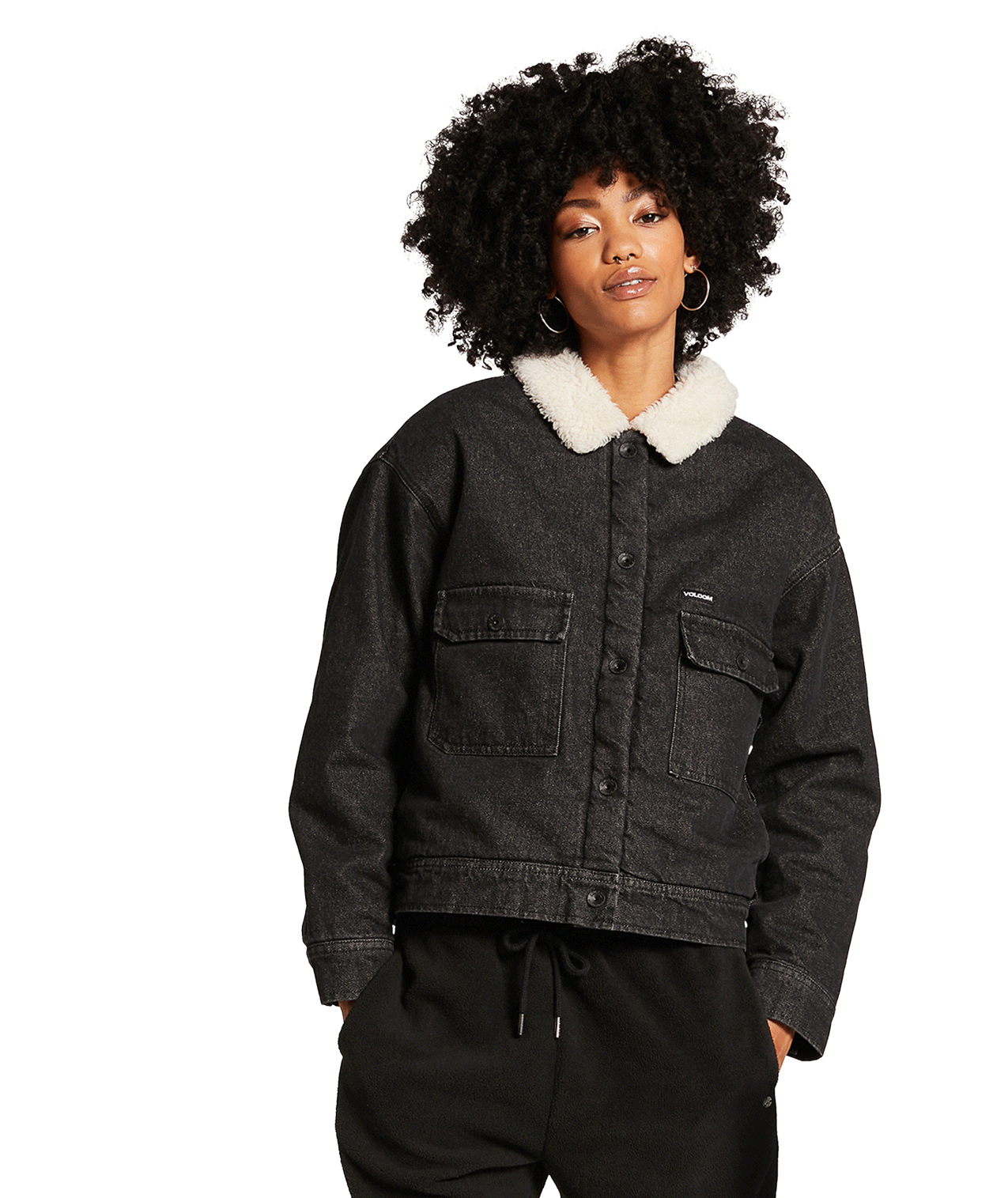 Chaqueta Mujer Volcom Weaton Jacket - Black Combo
