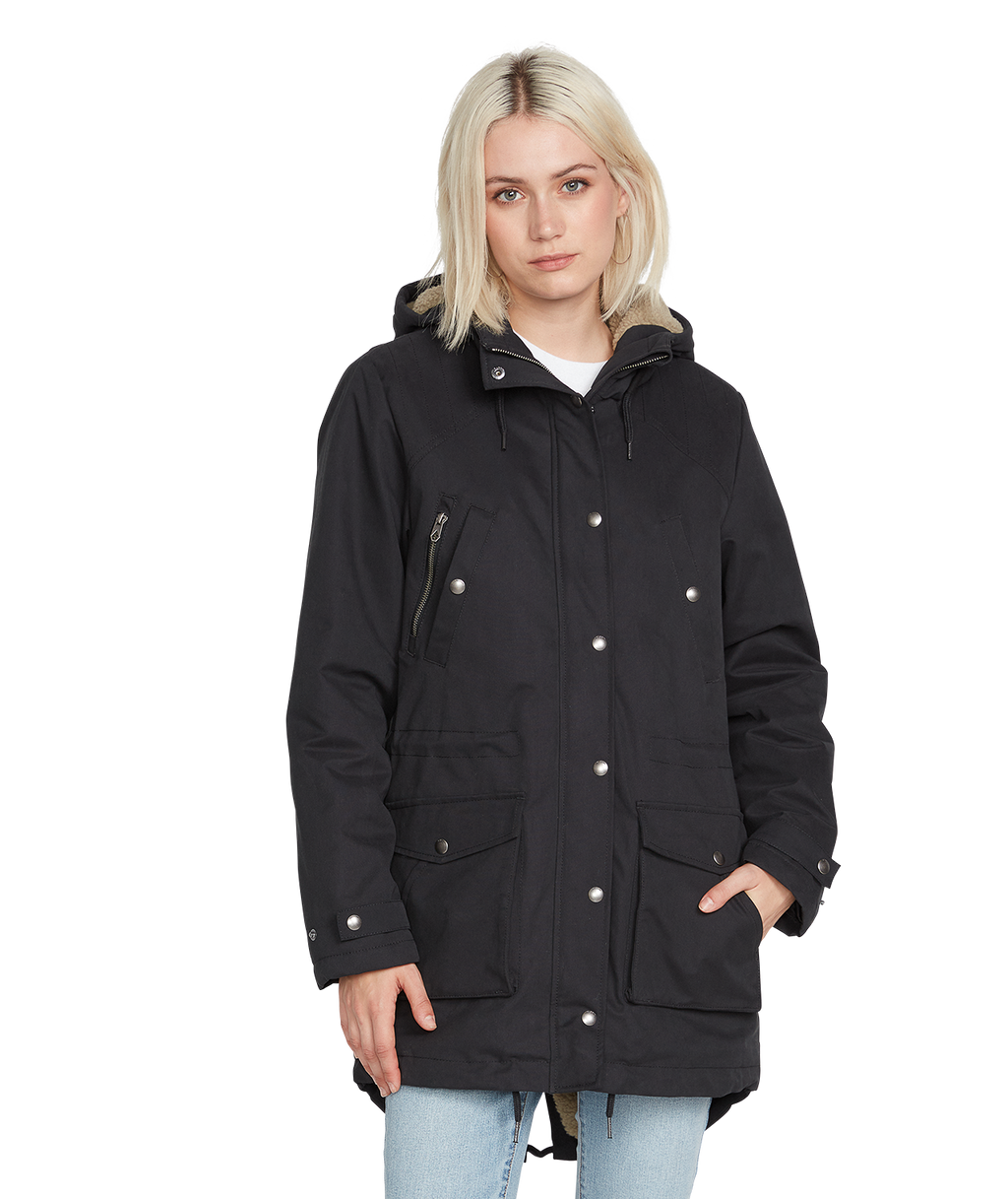 Chaqueta Mujer Volcom Walk On By 5K Parka - Vlc Black