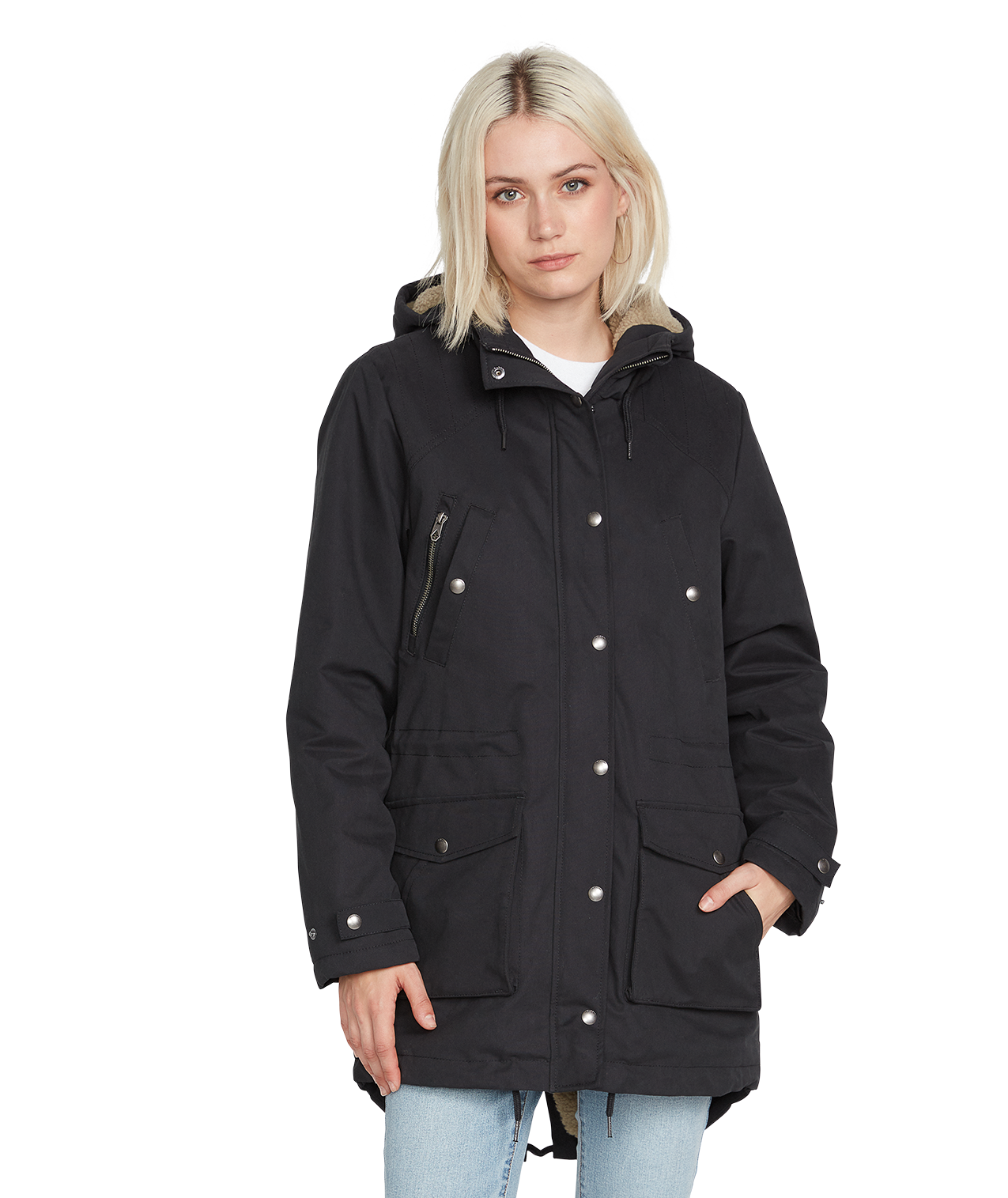 Chaqueta Mujer Volcom Walk On By 5K Parka - Vlc Black