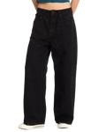 Calças de ganga Volcom para mulher Beeggy Denim Pants - Preto Combinado