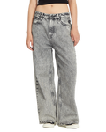 Calças de ganga Volcom para mulher Beeggy Denim Pants - Cinzento Vintage
