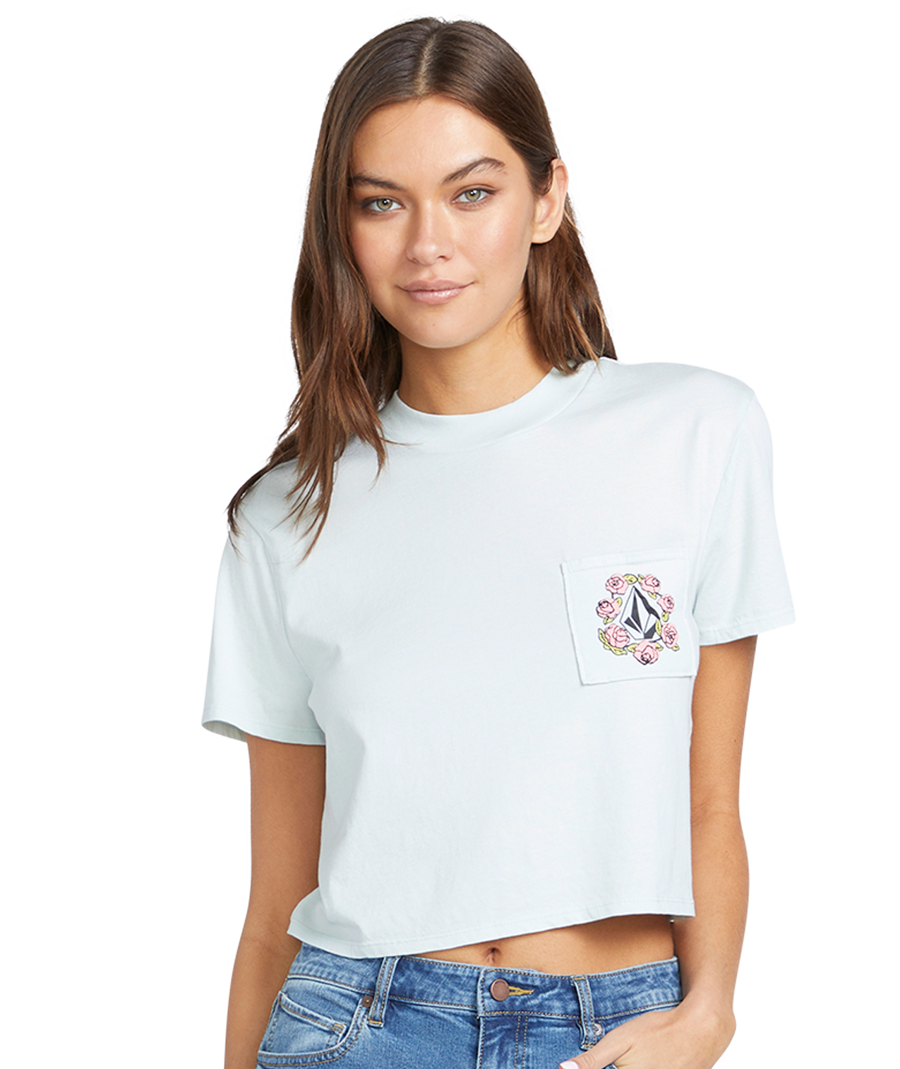 Volcom Pocket Dial Tee - Chlorine Girl's T-shirt