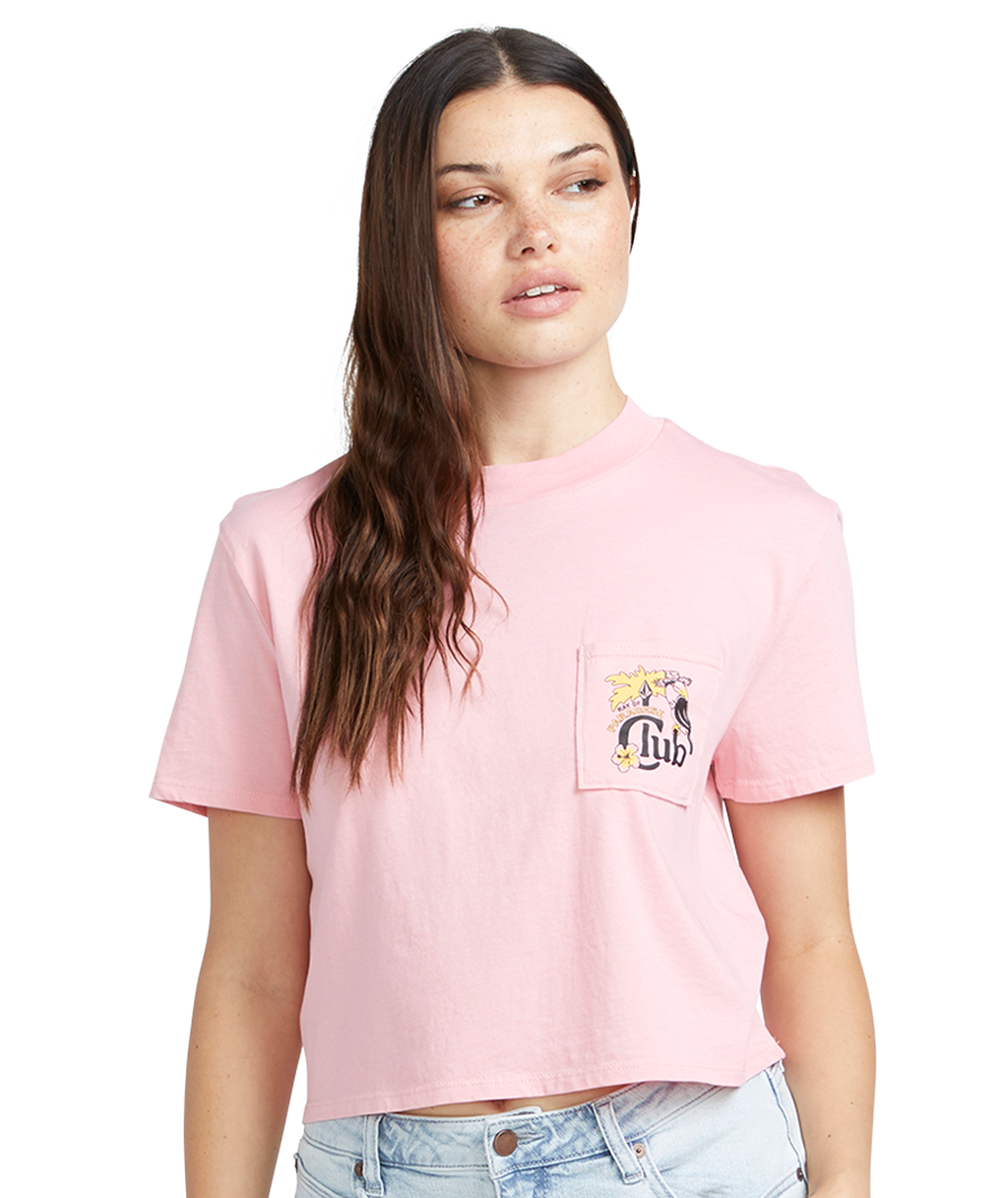 Camiseta de chica Volcom Pocket Dial Tee - Guava
