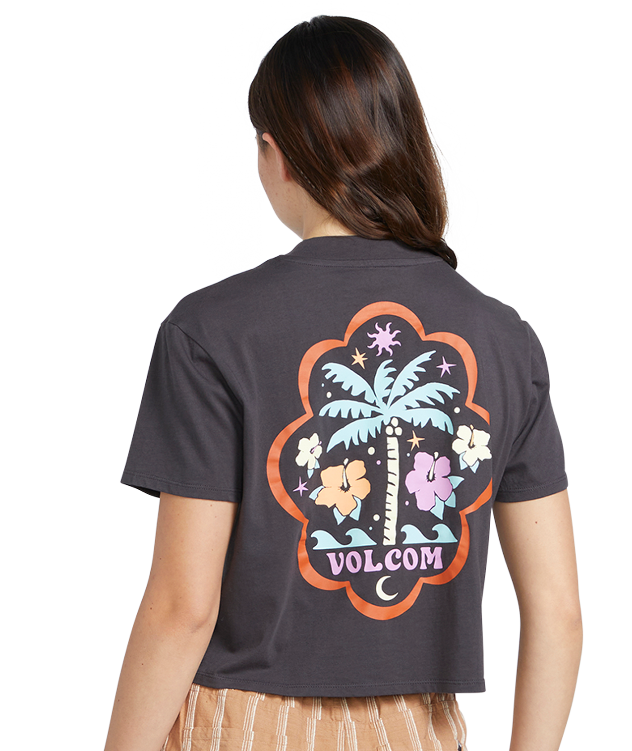 Camiseta de chica Volcom Pocket Dial Tee - Vintage Black