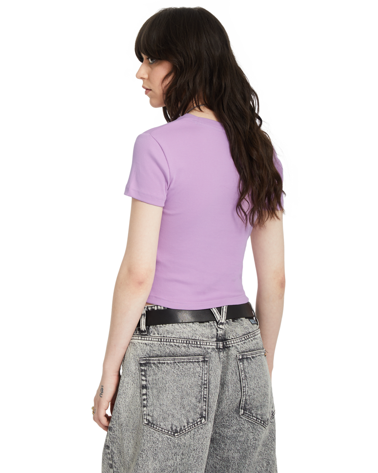 Maglietta da donna Volcom Volcomstone Tight Crop - Iris Purple