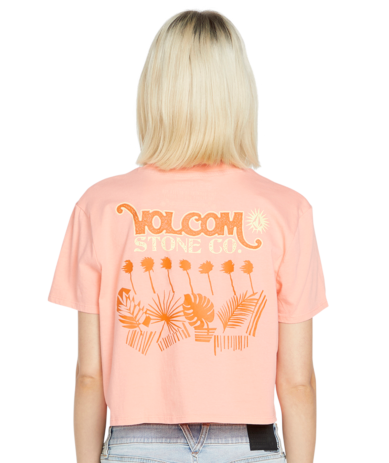 T-shirt feminina Volcom Pocket Dial Tee - Rosa Reef